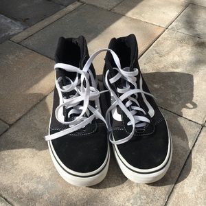 Black and White High Top Vans